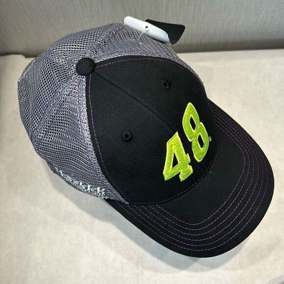NEW Nascar Jimmie Johnson #48 Hat Cap Hendrick Motorsports Mesh Adjustable - Picture 6 of 11